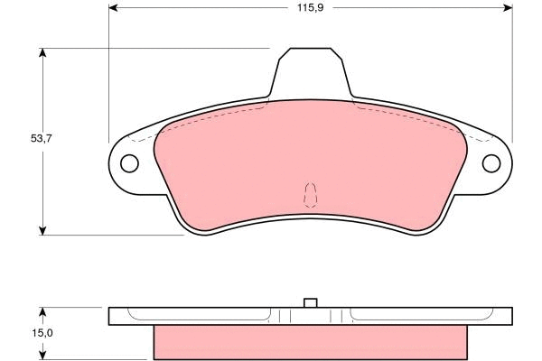 Brake Pad Set, disc brake (GDB4084)