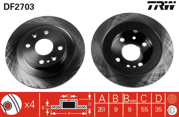 Brake Disc (DF2703)