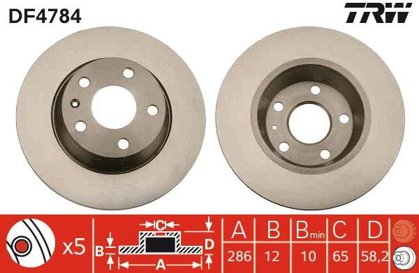 Brake Disc (DF4784)