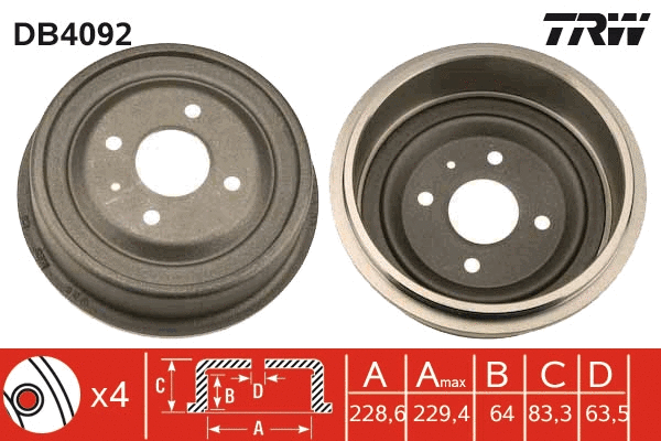 Brake Drum (DB4092)