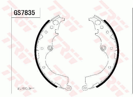 Brake Shoe Set (GS7835)