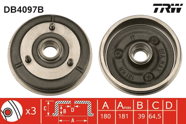 Brake Drum (DB4097B)