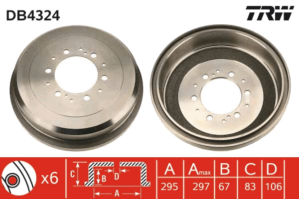Brake Drum (DB4324)
