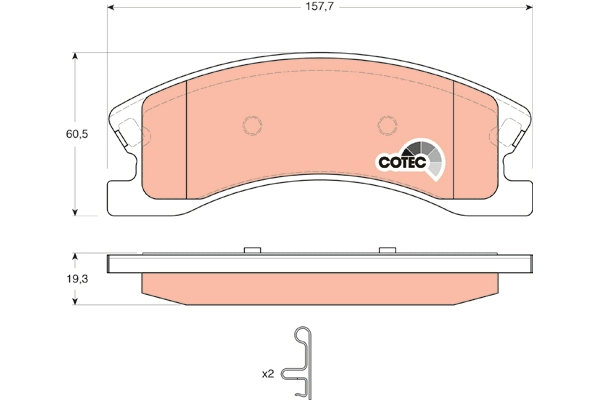 Brake Pad Set, disc brake (GDB4133AT)