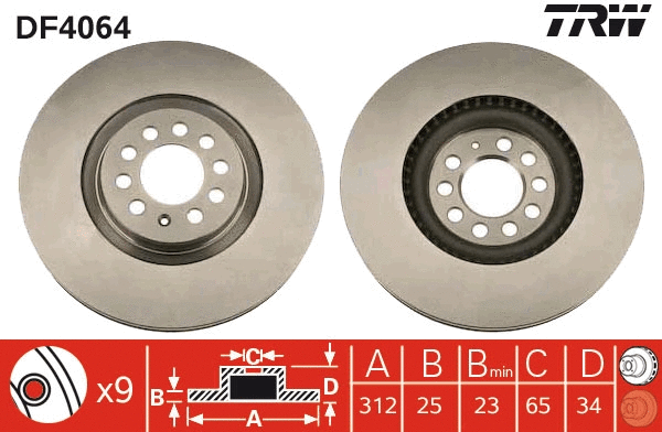 Brake Disc (DF4064)