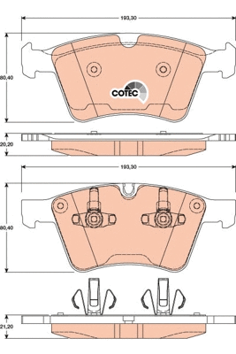 Brake Pad Set, disc brake (GDB1797)