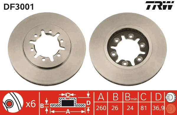 Brake Disc (DF3001)