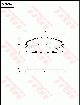 Brake Pad Set, disc brake (GDB7693)