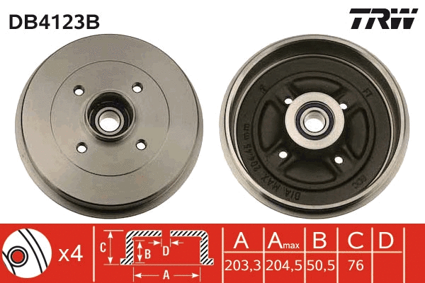 Brake Drum (DB4123B)