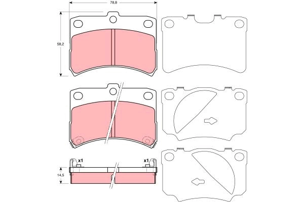Brake Pad Set, disc brake (GDB3219AT)