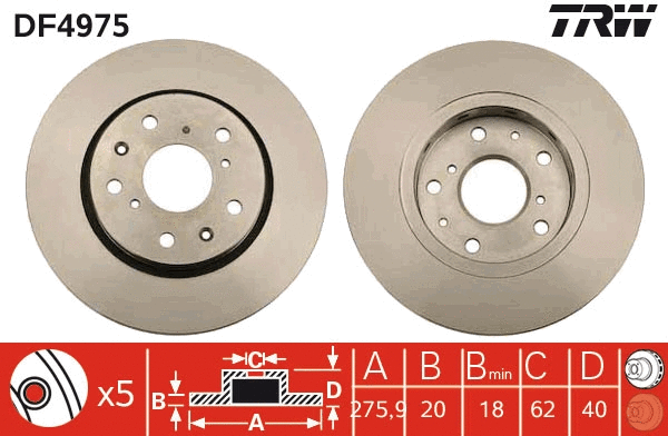 Brake Disc (DF4975)