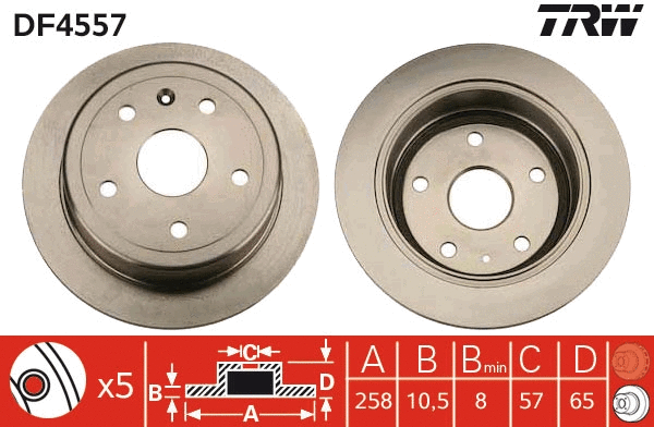 Brake Disc (DF4557)