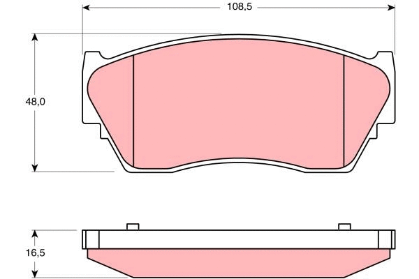 Brake Pad Set, disc brake (GDB1170)