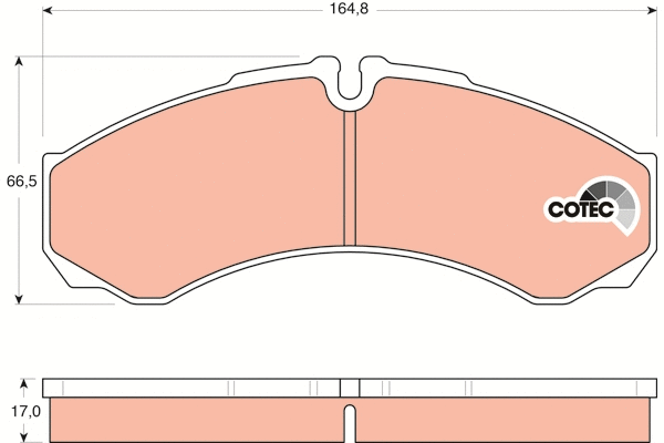 Brake Pad Set, disc brake (GDB1534)
