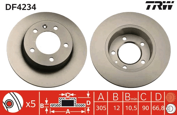 Brake Disc (DF4234)