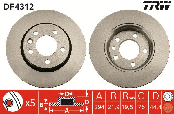 Brake Disc (DF4312)