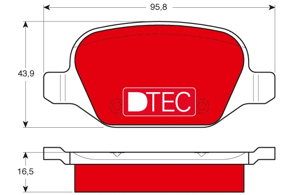 Brake Pad Set, disc brake (GDB1396DTE)