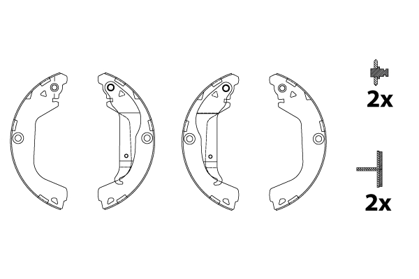 Brake Shoe Set (GS8828)