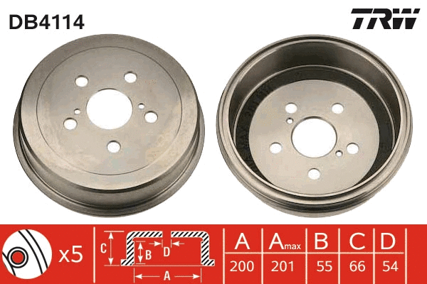 Brake Drum (DB4114)