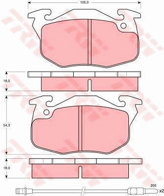 Brake Kit, disc brake (GTD1002)