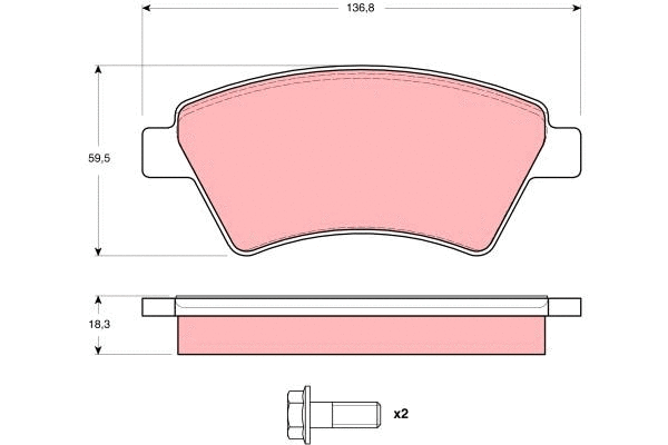 Brake Pad Set, disc brake (GDB1524)