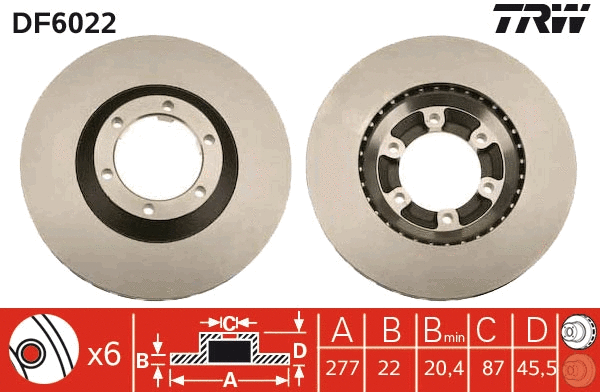 Brake Disc (DF6022)