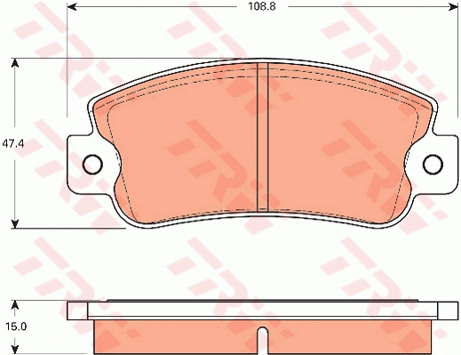 Brake Pad Set, disc brake (GDB7553)