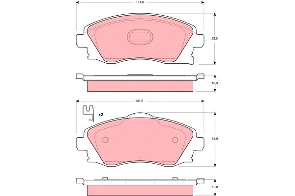 Brake Pad Set, disc brake (GDB1411)