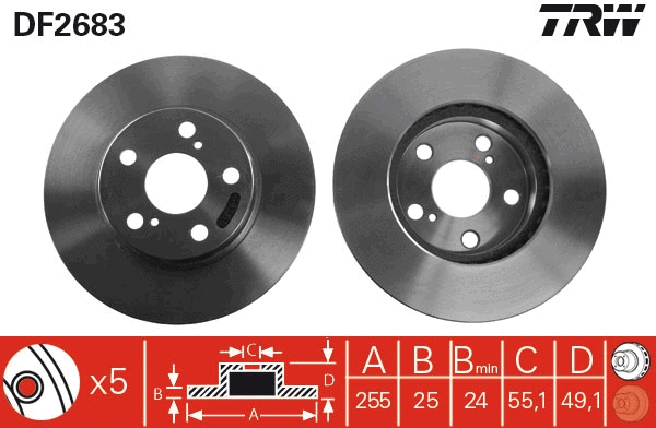 Brake Disc (DF2683)