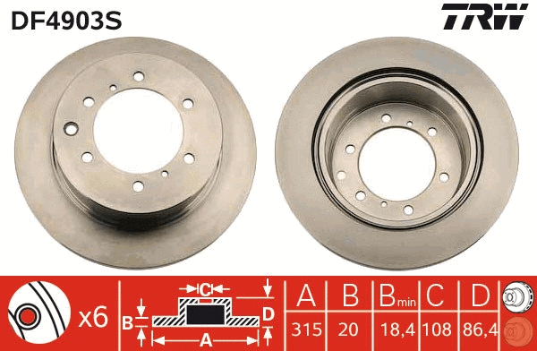 Brake Disc (DF4903S)