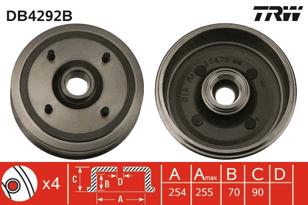 Brake Drum (DB4292B)