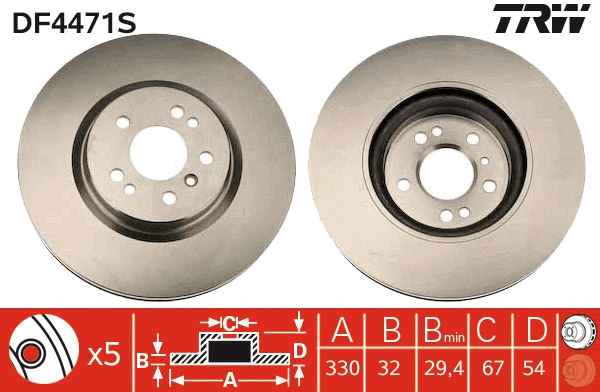 Brake Disc (DF4471S)