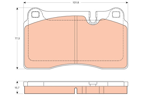 Brake Pad Set, disc brake (GDB2048)