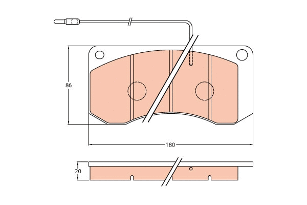 Brake Pad Set, disc brake (GDB5051)