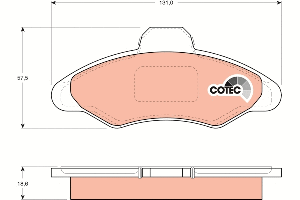 Brake Pad Set, disc brake (GDB897)
