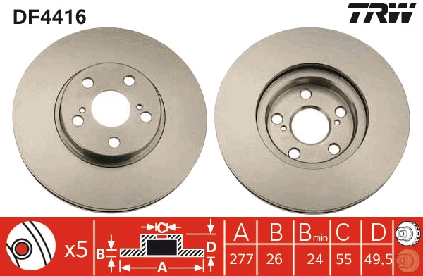 Brake Disc (DF4416)