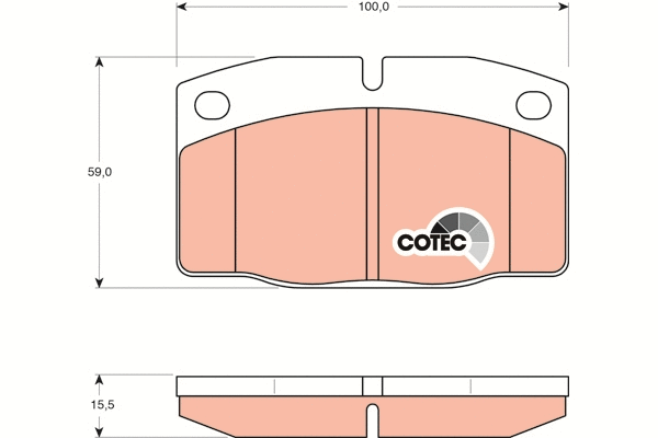 Brake Pad Set, disc brake (GDB199)