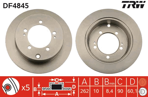 Brake Disc (DF4845)