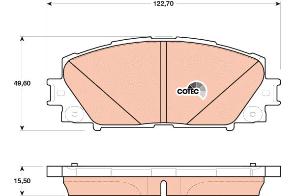 Brake Pad Set, disc brake (GDB4173)