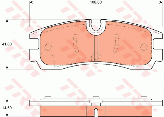 Brake Pad Set, disc brake (GDB7646)
