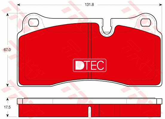 Brake Pad Set, disc brake (GDB1816DTE)