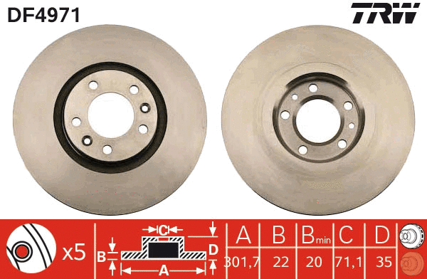 Brake Disc (DF4971)