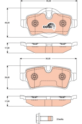 Brake Pad Set, disc brake (GDB1766)