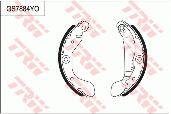 Brake Shoe Set (GS7884)