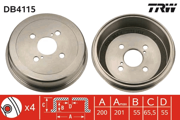 Brake Drum (DB4115)