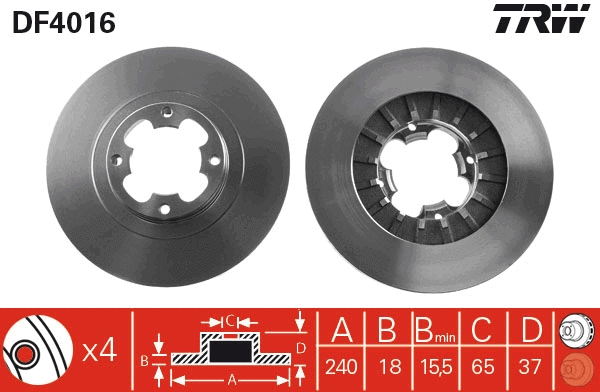 Brake Disc (DF4016)