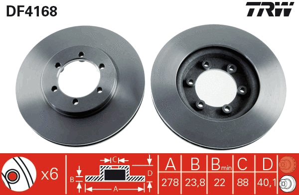 Brake Disc (DF4168)