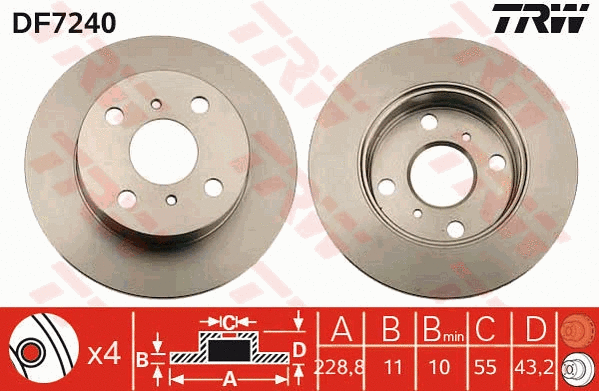 Brake Disc (DF7240)