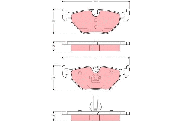 Brake Pad Set, disc brake (GDB1430)