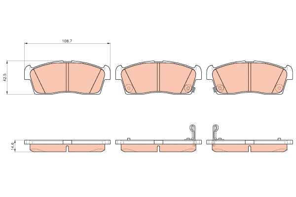 Brake Pad Set, disc brake (GDB1940)
